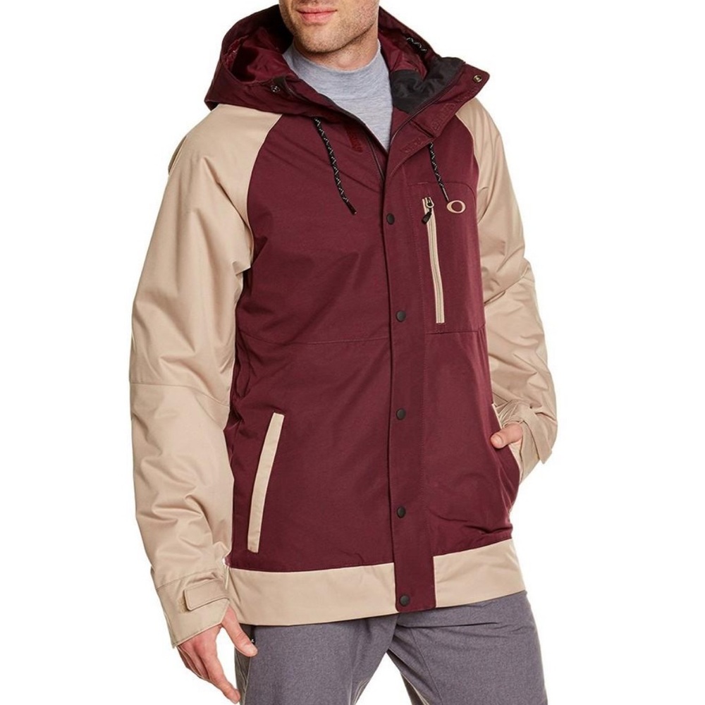 Oakley Men's ski Jacket Squadron Insulated Jacket size large in dark purple tan